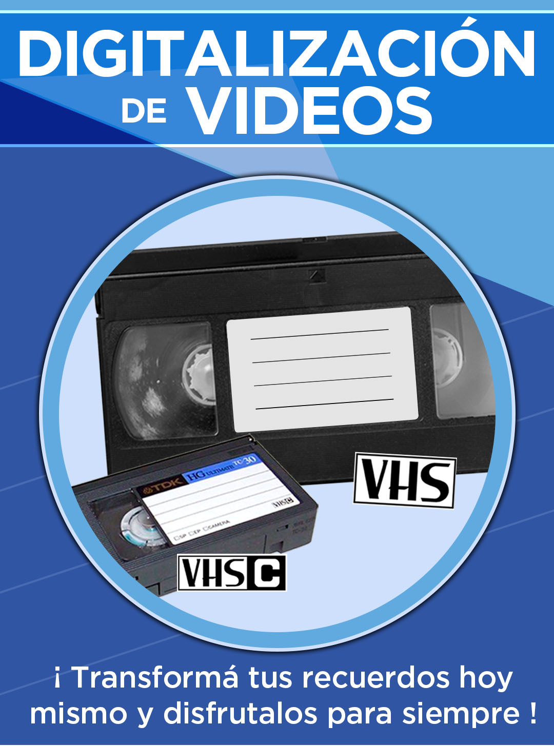 Digitalización de videos VHS / VHS(C)