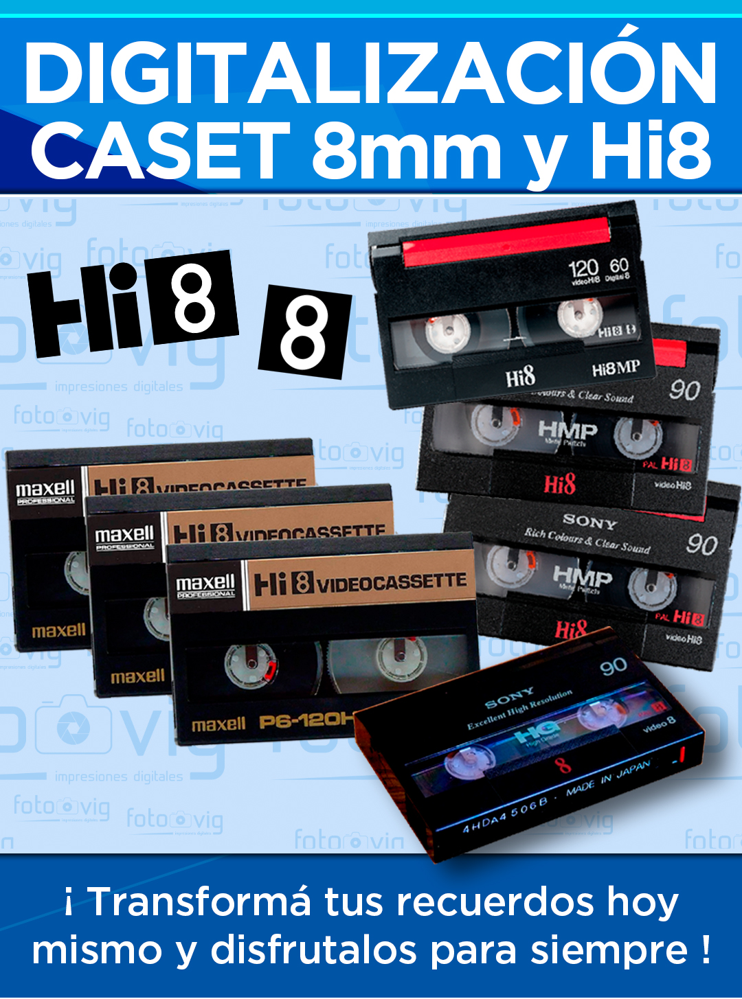 Digitalización de caset 8mm (Hi8)